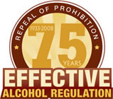 75th Anniversary Repeal of Prohibition Logo